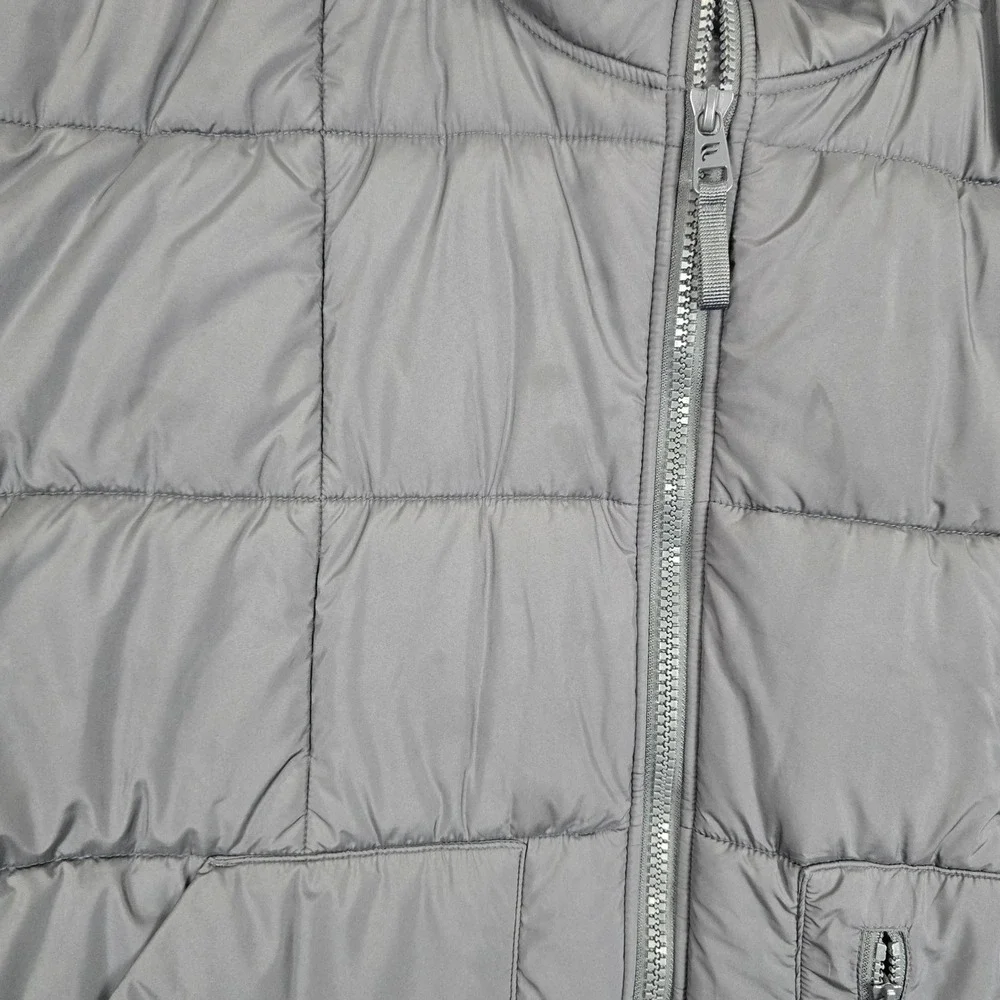 Fabletics Mens Black Quilted Puffer Vest Full Zip Mock Neck size 2X